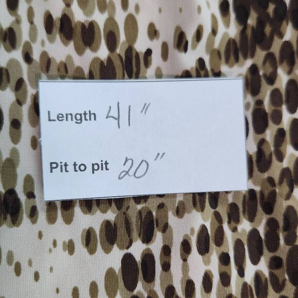 Ellen Tracy Brown Snakeskin Print Dress Size Medium Wedding Guest Dress - Picture 10 of 10